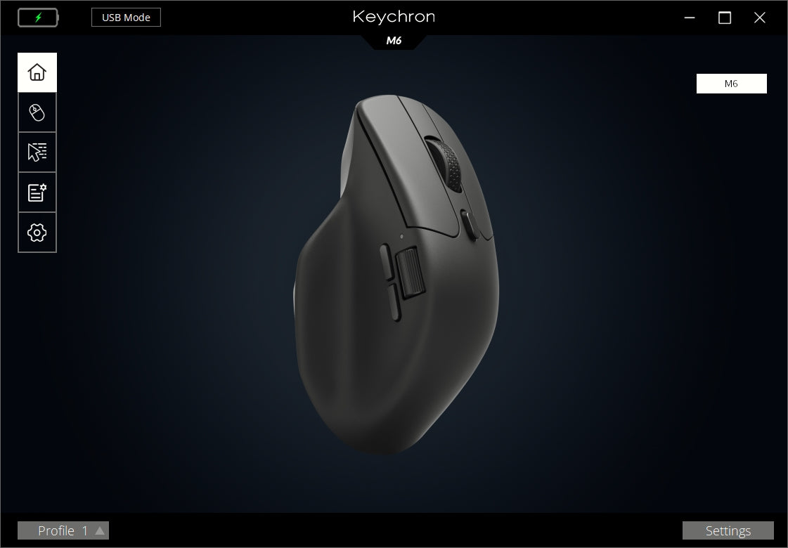 Keychron M6 wireless mouse