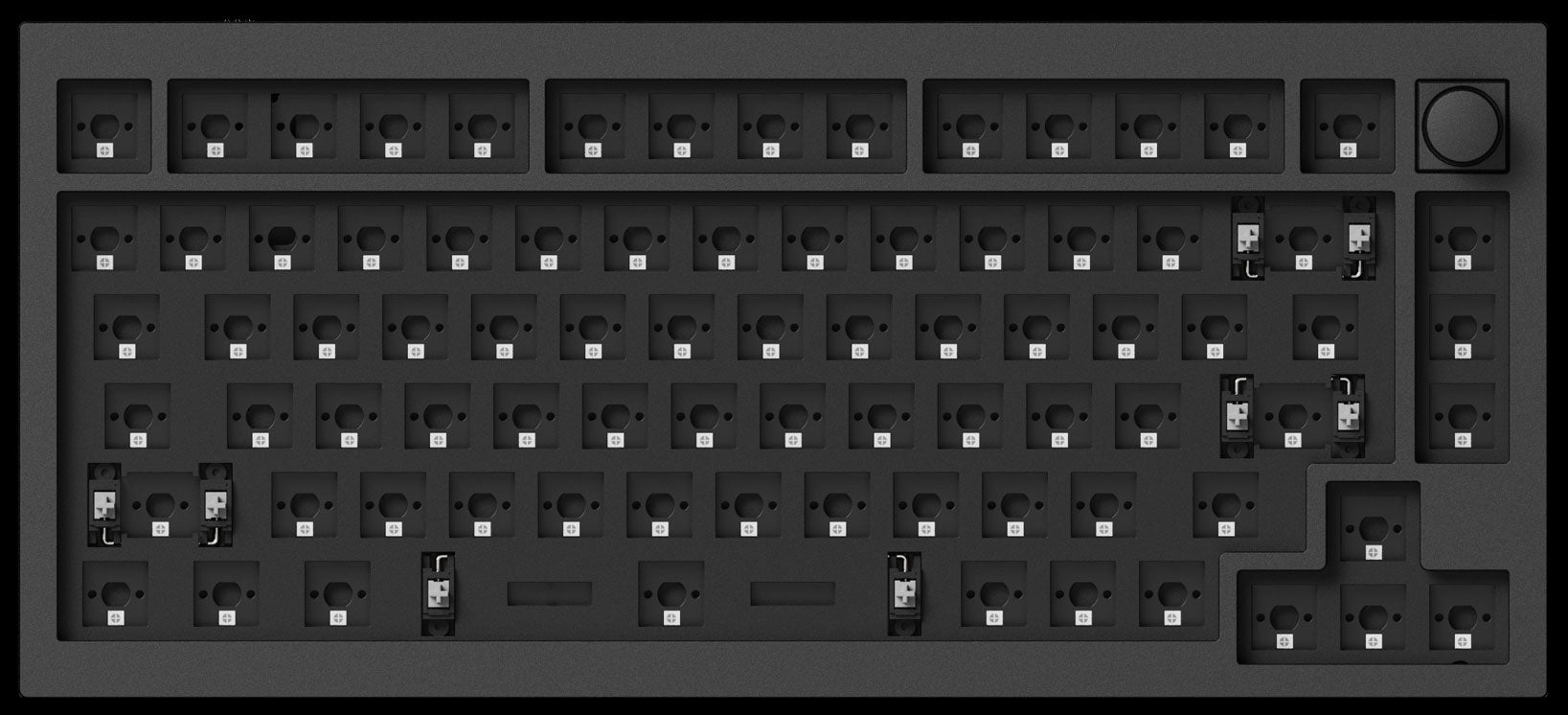 Barebone US layout of Keychron Q1 HE Wireless QMK Custom Magnetic Switch Keyboard