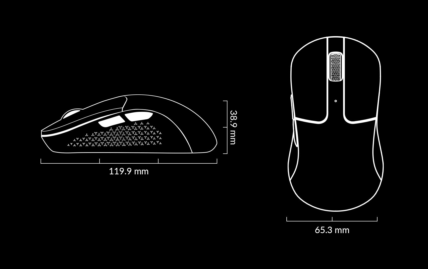 size of the Keychron M3 mini mouse.jpeg